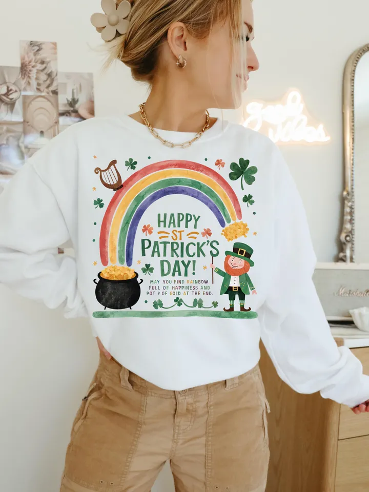 St Patrick's Day PNG, Rainbow Gold Pot png, Lucky Child's st patty Png, Shamrock PNG, St Patricks Mama mini Png, Lucky Charm Png, Watercolor