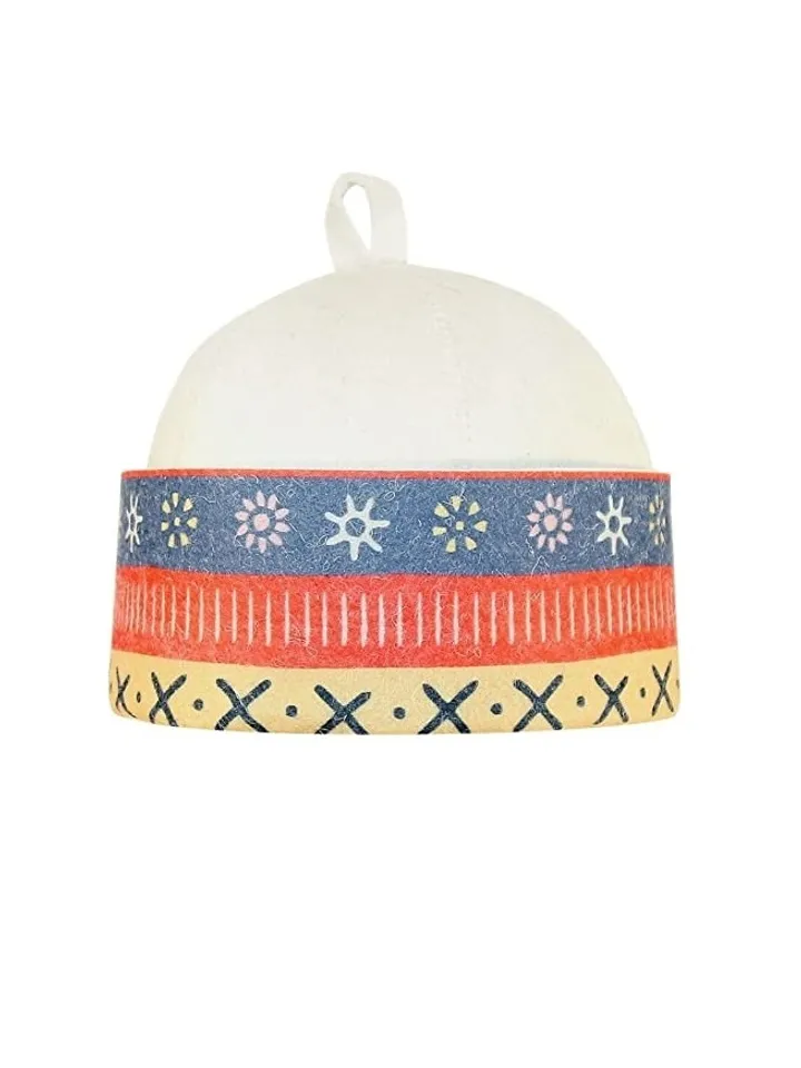 sauna hat, Scandinavian style cap for men or woman, Natural merino wool Felt, accessories for polish ukrainian russian banya, spa gift, self care