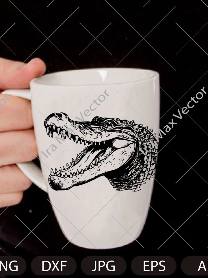 Crocodile SVG, Alligator Svg, Crocodile Clipart, Crocodile detaled,Crocodile Cut Files, Crocodile head svg, Crocodile face svg