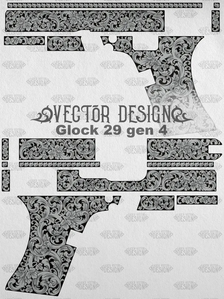 VECTOR DESIGN Glock 29 gen 4 Scrollwork