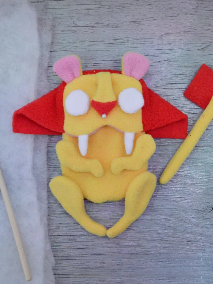 PDF Plush Toy Pattern – Fleece Lion with Movable Limbs