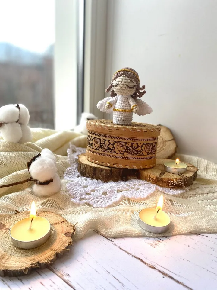 PDF Christmas Angel Crochet Pattern, Amigurumi Angel Pattern, Easter Pattern, Crochet nativity, Angel doll, Amigurumi crochet toys