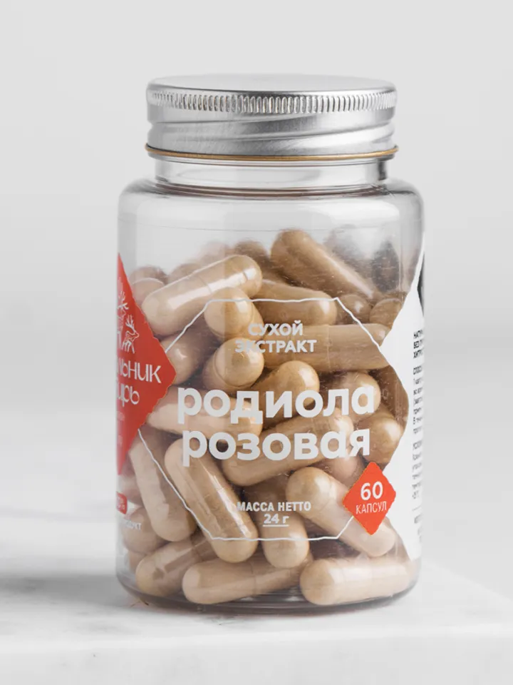 Rhodiola rosea extract in capsules, capsules 60 pcs.
