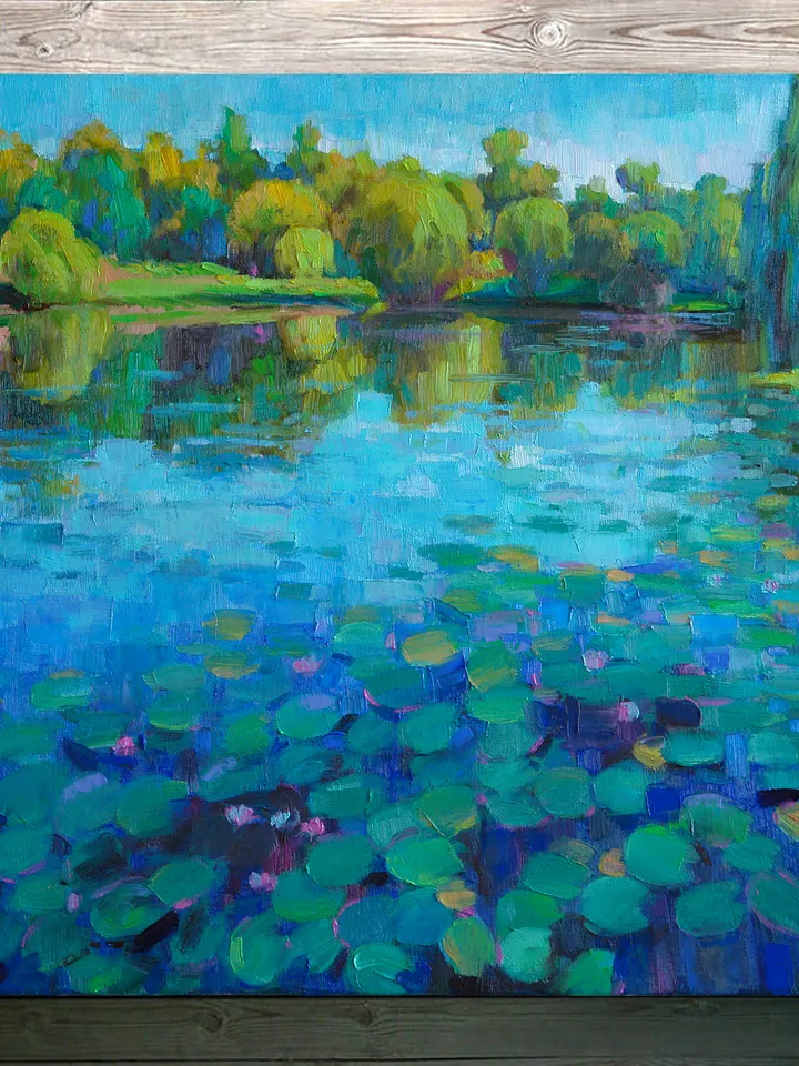Pond with water lilies