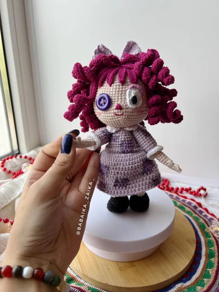 PDF Crochet Ragatha Pattern, Amazing Digital Circus Amigurumi Pattern, Crochet Monster, Halloween Doll Crochet Pattern, Amigurumi Doll