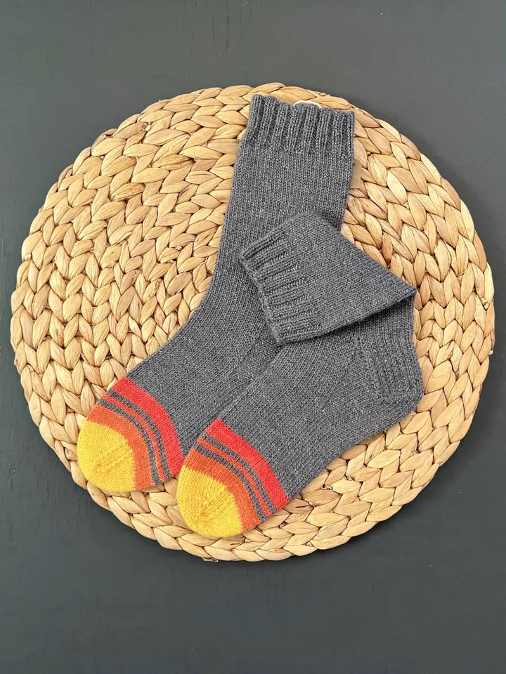 Handmade womens socks | Warm knitted accessory