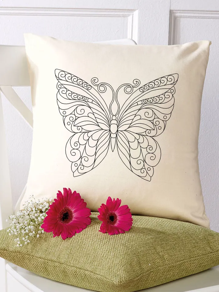Mandala butterfly blackwork pattern PDF download Backstitch chart butterfly embroidery PDF, Butterfly ornament Blackwork embroidery #W28