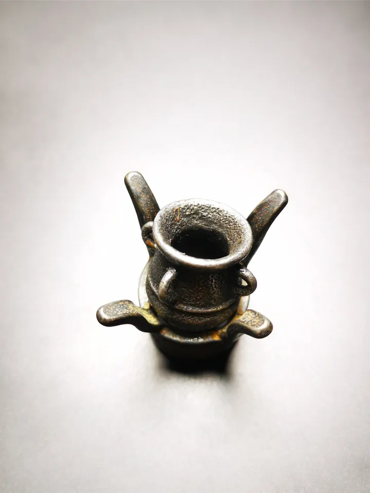Gandhanra Handmade Tibetan Cone Incense Burner Model,Hanging Pot and Stove Model,Made of Cold Iron