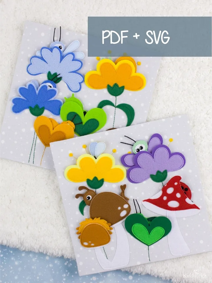 Felt Insects - Busy Book Pages - Sewing Pattern