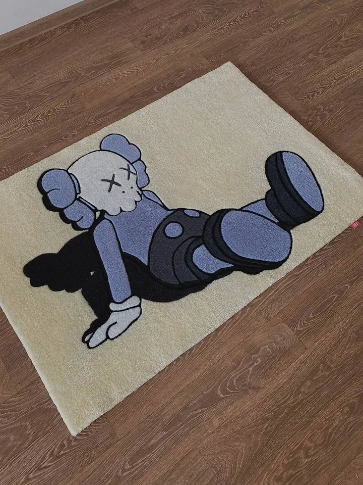 Gray KAWS Carpet