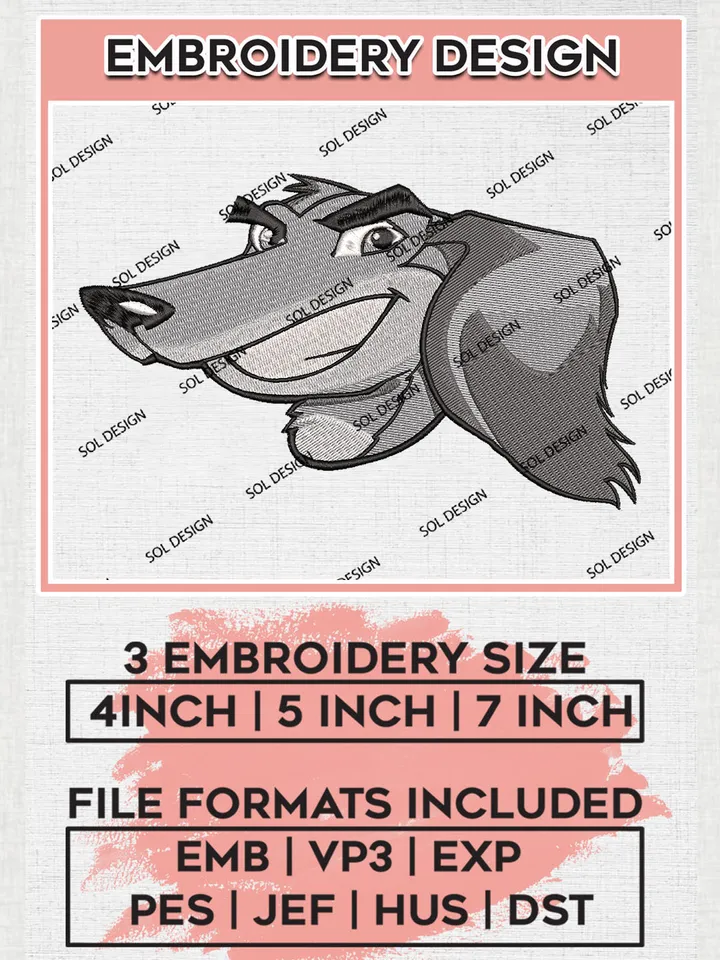 Southern Illinois Salukis NCAA Team Head Mascot Logo Embroidery Design Files, NCAA Southern Illinois Salukis Machine Embroidery, NCAA Teams, 3 sizes, NCAA Machine embroidery designs, Digital Download