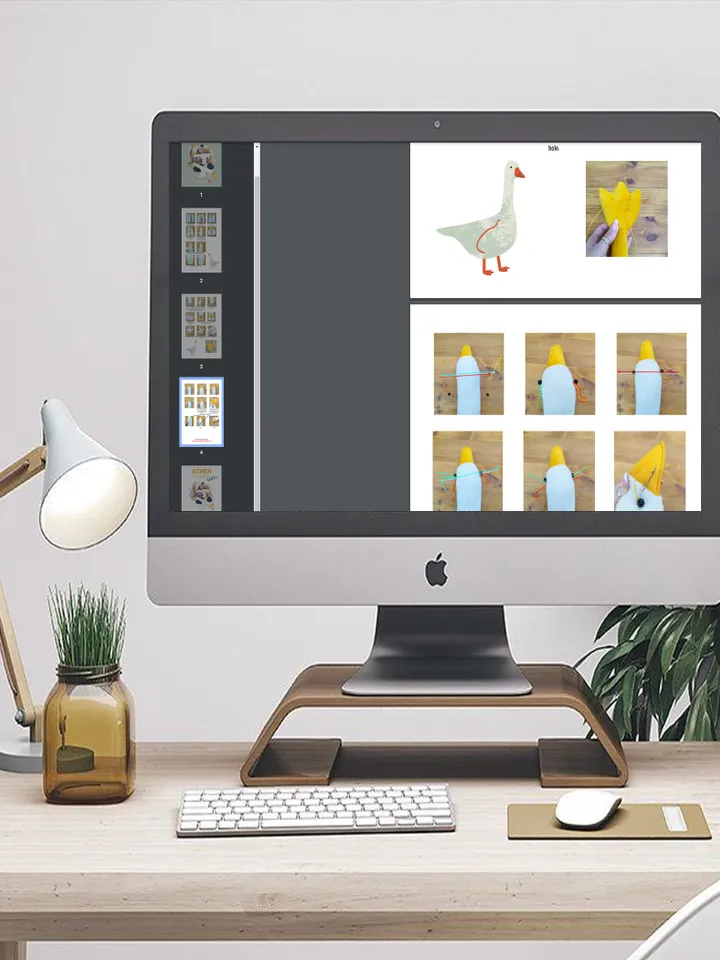 2 Patterns of geese PDF/ Create 2 sizes of Cuddle Geese/ Stuffed toys as a birthday present