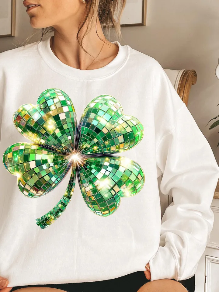 St. Patrick’s Day Clover png, St Patricks Coquette PNG, Coquette PNG, Glitter Faux Disco png, St Patrick's Day png, Shiny Irish, Shamrock