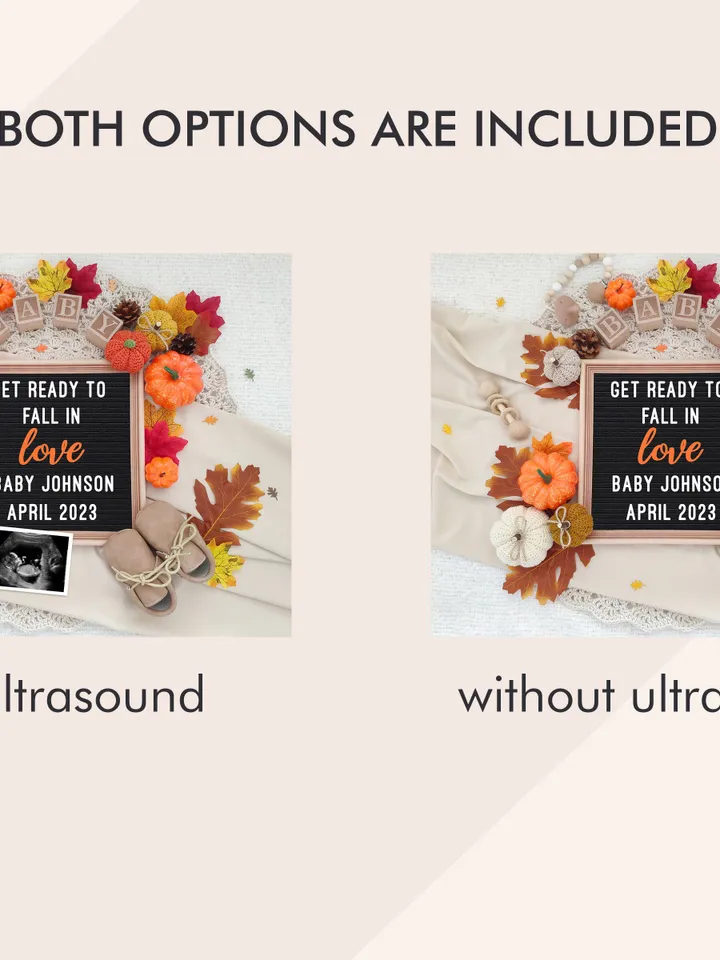 Fall Pregnancy Announcement Digital, Fall Baby Announcement Digital, Get Ready to fall in love Baby Announcement Editable Digital Template