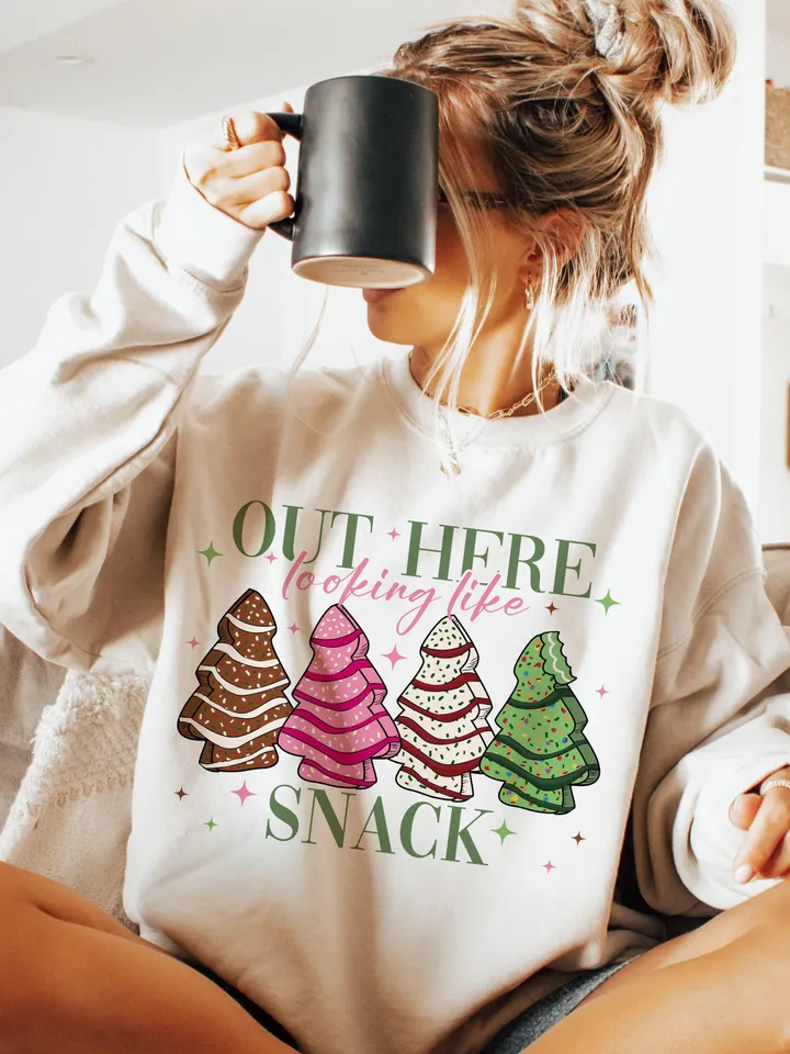 Christmas Coquette Bow Png, Out Here Lookin Like a Snack Png, Christmas Cake Png, Holiday vibes png, Retro Christmas, Xmas sublimation