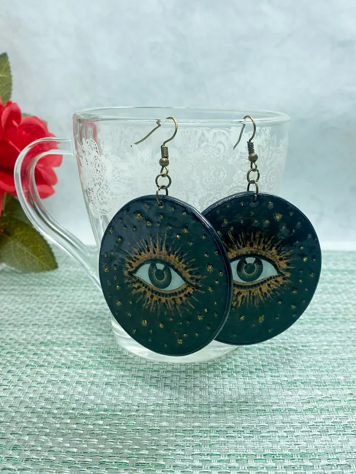 Handmade earrings. Interesting earrings for an unusual look. Handmade jewelry.