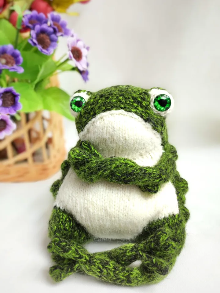 Funny toad Handmade Crazy frog