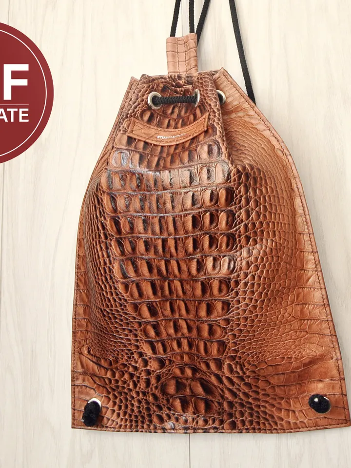 Leather Backpack PDF Pattern: Travel Backpack Template + Video