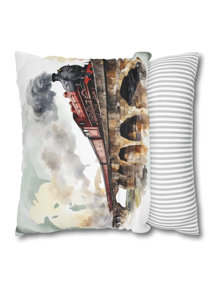 Magic School Square Pillowcase, Wizard Pillow Cover, Magic Bedroom Decor, Witchcraft Throw Pillow, Fantasy Home Accent