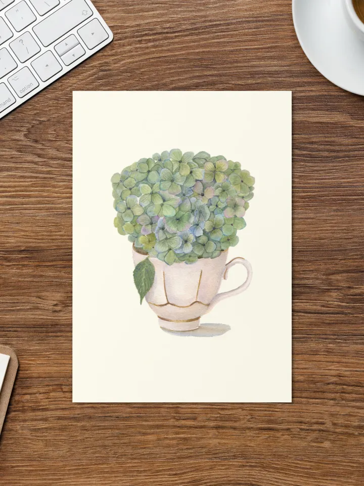 Greeting card Gift For Tea Lovers Handmade Card, Greeting Card Set Funny Birthday Card Happy Birthday Card Watercolor Cards Tea Lovers Art