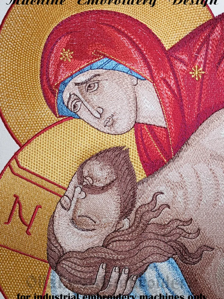 Entombment of Christ embroidery design