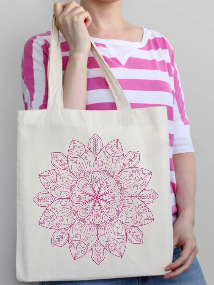 Floral mandala blackwork pattern PDF Blackwork mandala embroidery download PDF, Backstitch chart Mandala ornament, Blackwork embroidery #W21