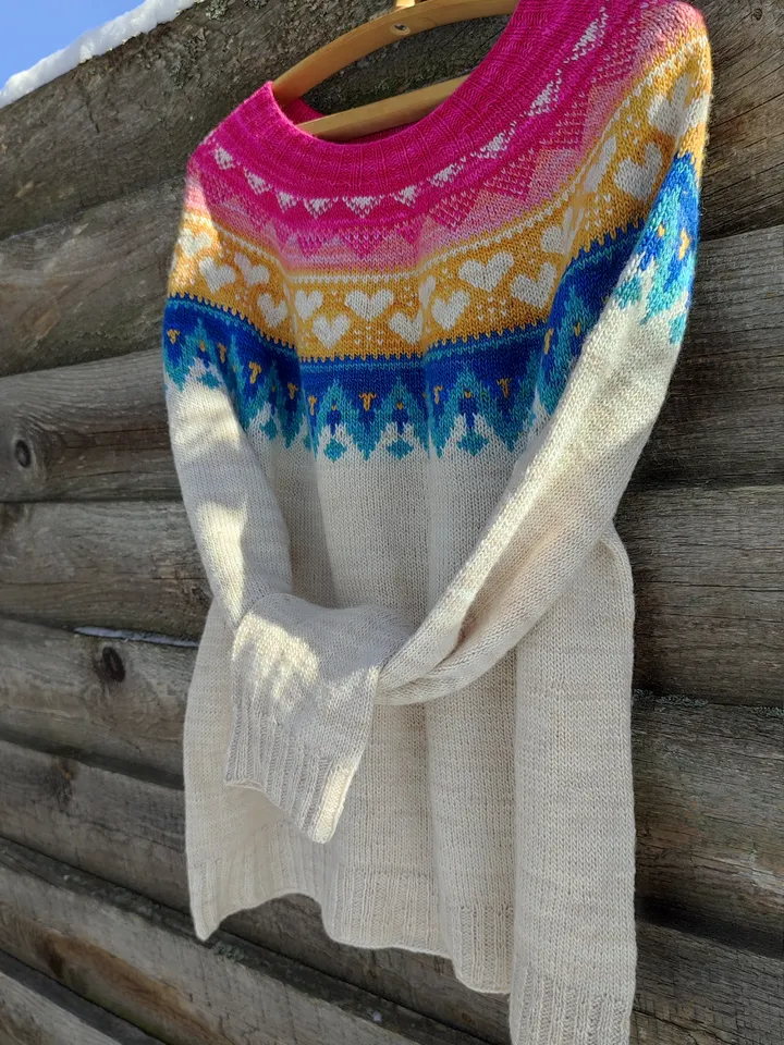 Wool sweater "Good mood"