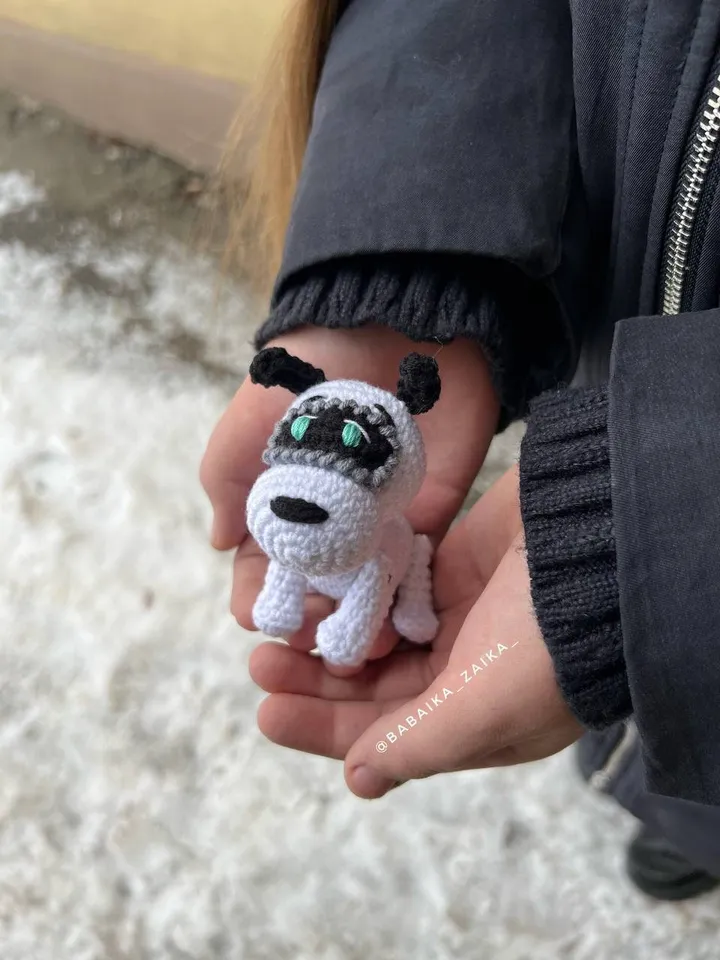 Pdf Crochet Amigurumi Robot Dog Pattern, Keychain Amigurumi Pattern, CROCHET PATTERN ONLY, crochet pattern, amigurumi tutorial, robot doll