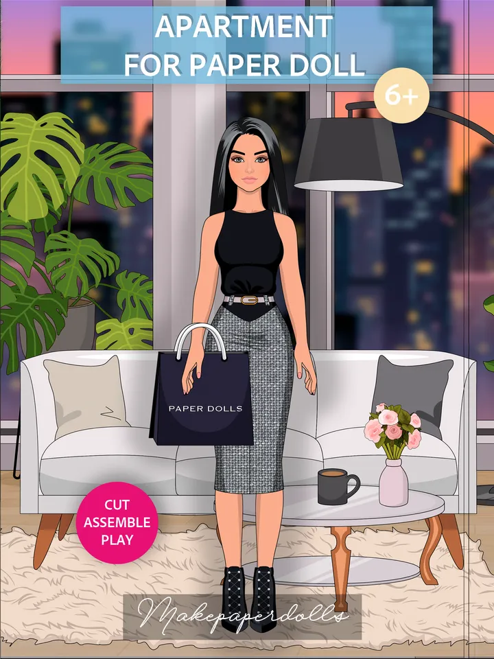 Apartment for paper doll