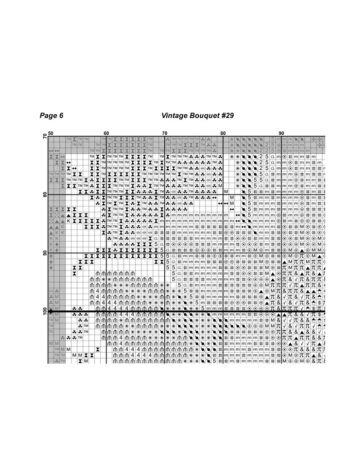 Berlin Woolwork Bouquet 29 Vintage Cross Stitch Pattern PDF