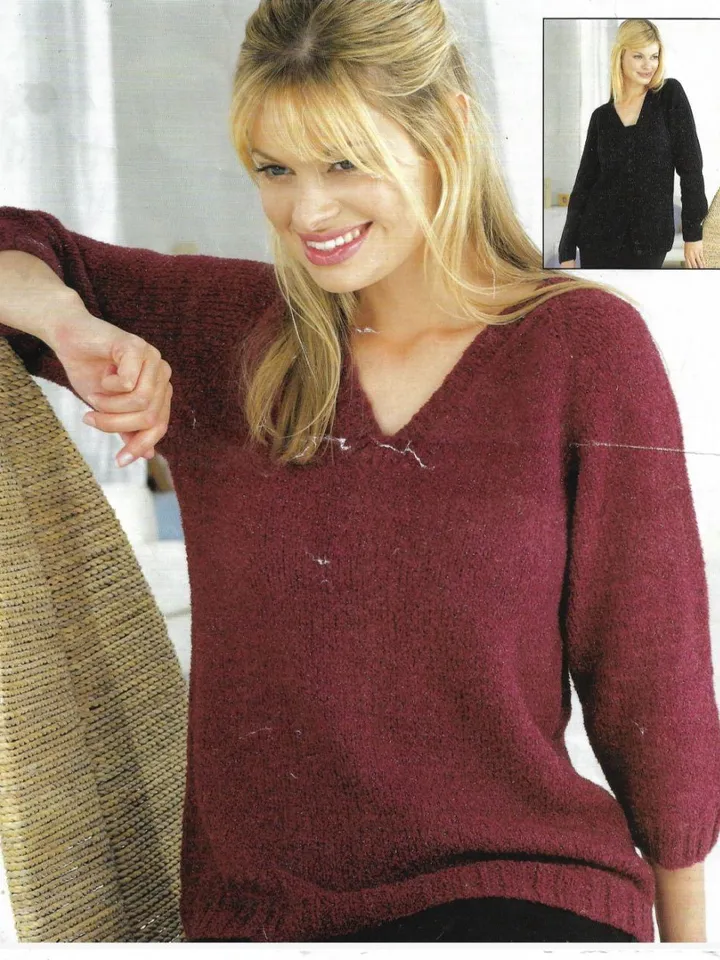 Sweater cardigan knitting pattern pdf instant download women ladies cardigan easy classic pattern instant download