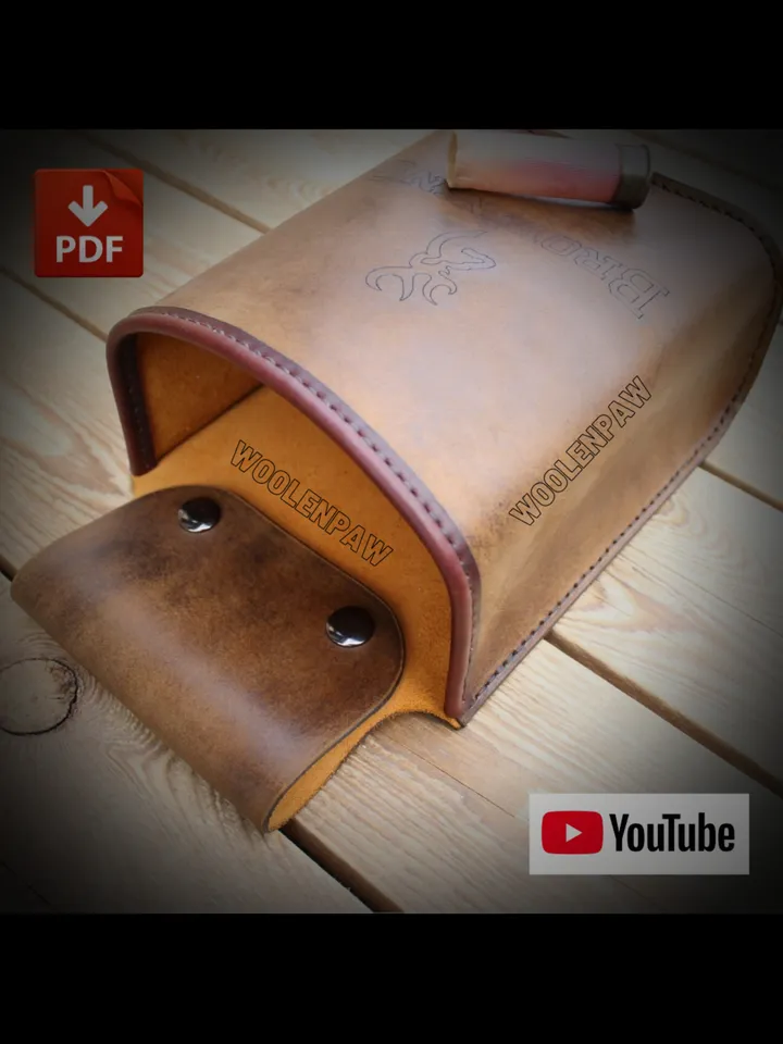 PDF pattern - leather Bandolier / leather Shotgun Pouch. OTH10