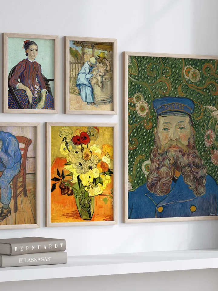 1000+ Van Gogh Wall Art Set, Famous Painting Prints, Starry Night, Sunflowers, Digital Download Posters, Home Decor Art Bundle, Gallery Set