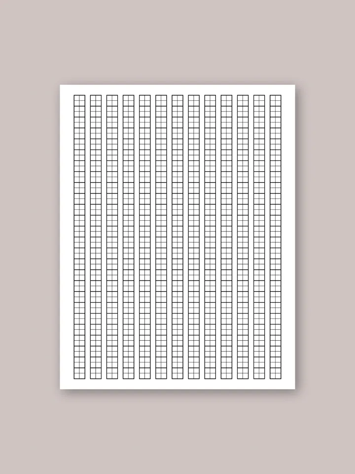 Kanji Japanese writing templates . Chinese Writing calligraphy. Kanji practice sheets. Printable Writing Paper for Advanced Learners: Master Chinese and Japanese Characters