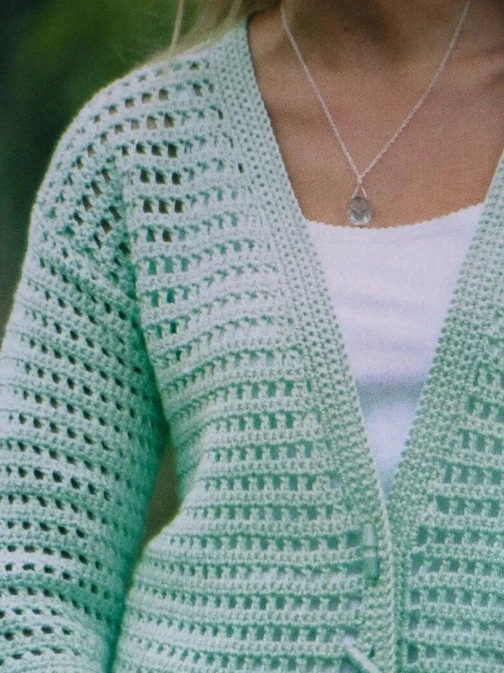 Crochet mesh Cardigan , summer cardigan, PDF Crochet Pattern womens Instant Download