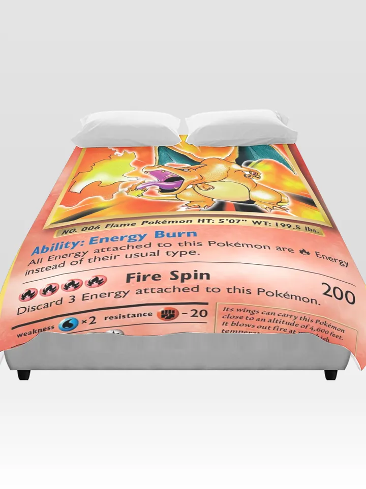 Charizard Card Duvet Cover