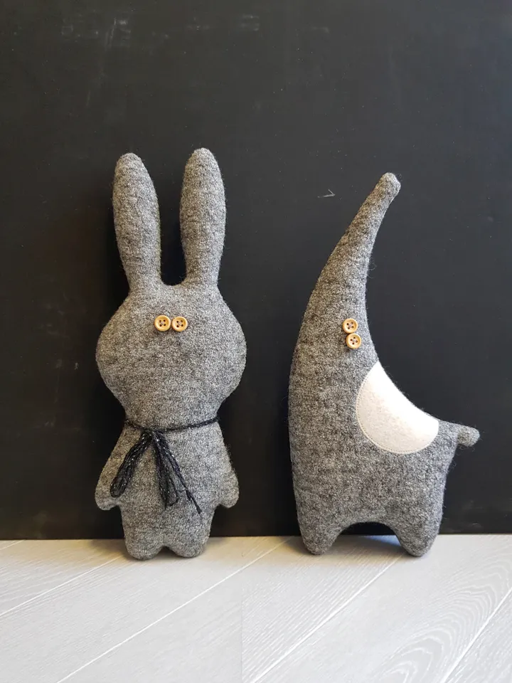 Rabbit Sewing Pattern pdf, digital tutorial in english, stuffed animal diy