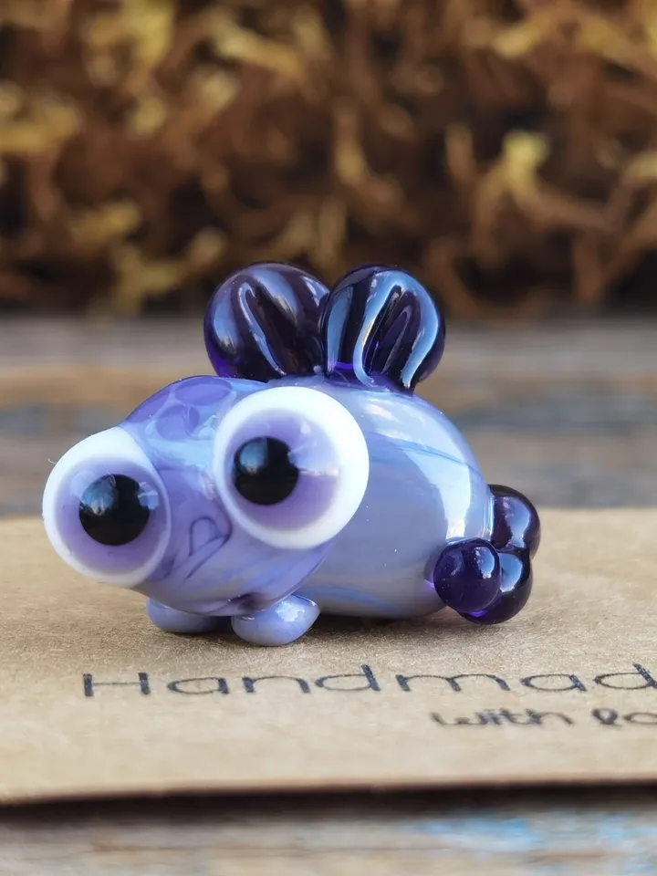 Tiny monster miniature glass monster figurine monster sculpture for terrarium decoration or fairy garden decor