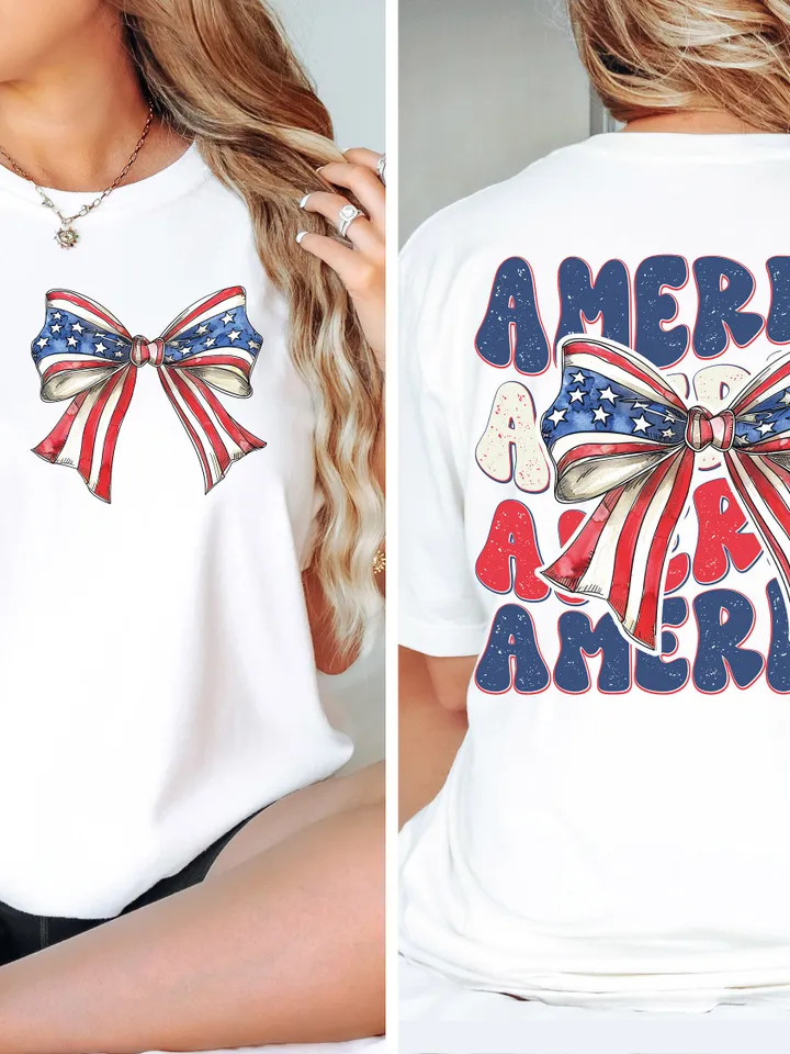 Coquette America png, Coquette Bow png, 4th of July sublimation, America Png, Freedom, American Flag sublimation, American girly png