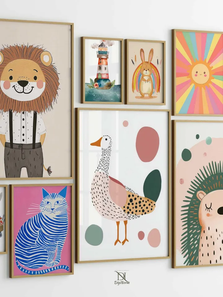 15000 Kids Room Print Bundle, eclectic nursery print, nursery decor, kids bedroom print, kids wall art, kids bedroom decor, childrens prints
