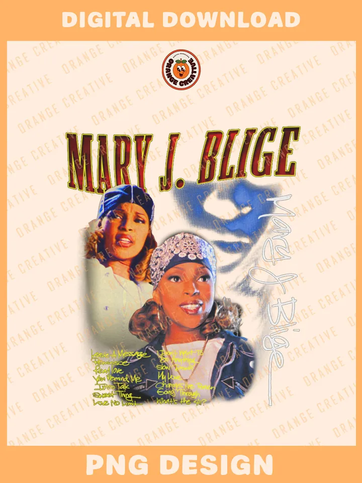 Mary Jane Blige Hip Hop Bootleg Collage PNG, Rap Bootleg Template, Graphic Mary J Blige Singer 90s Bootleg PNG Files, Custom Bootleg Rap Tee, Digital Download