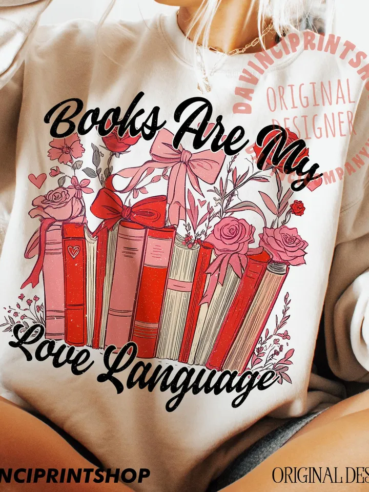Bookish valentine sublimation design, Valentines png, Love png, Bookish png, Reading png, Retro Valentines png, Book lover png, Love png