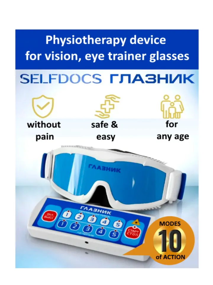 SELFDOCS GLAZNIK physiotherapy device for vision, eye trainer glasses