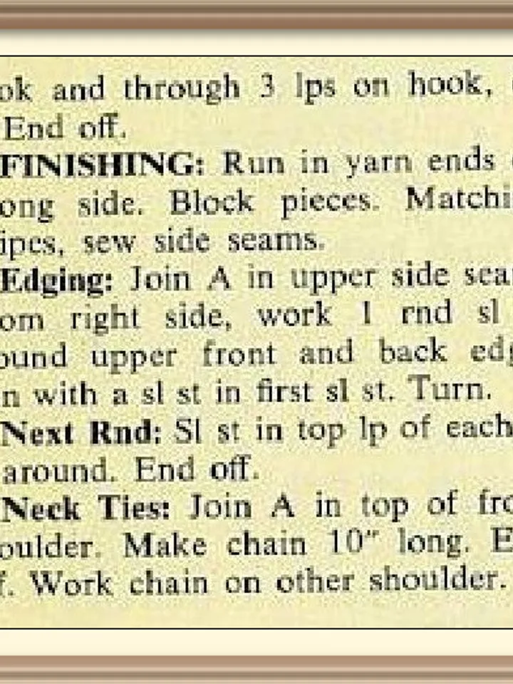 Vintage Crochet Pattern Halter Dress Girls Halter Dress Digital Download PDF