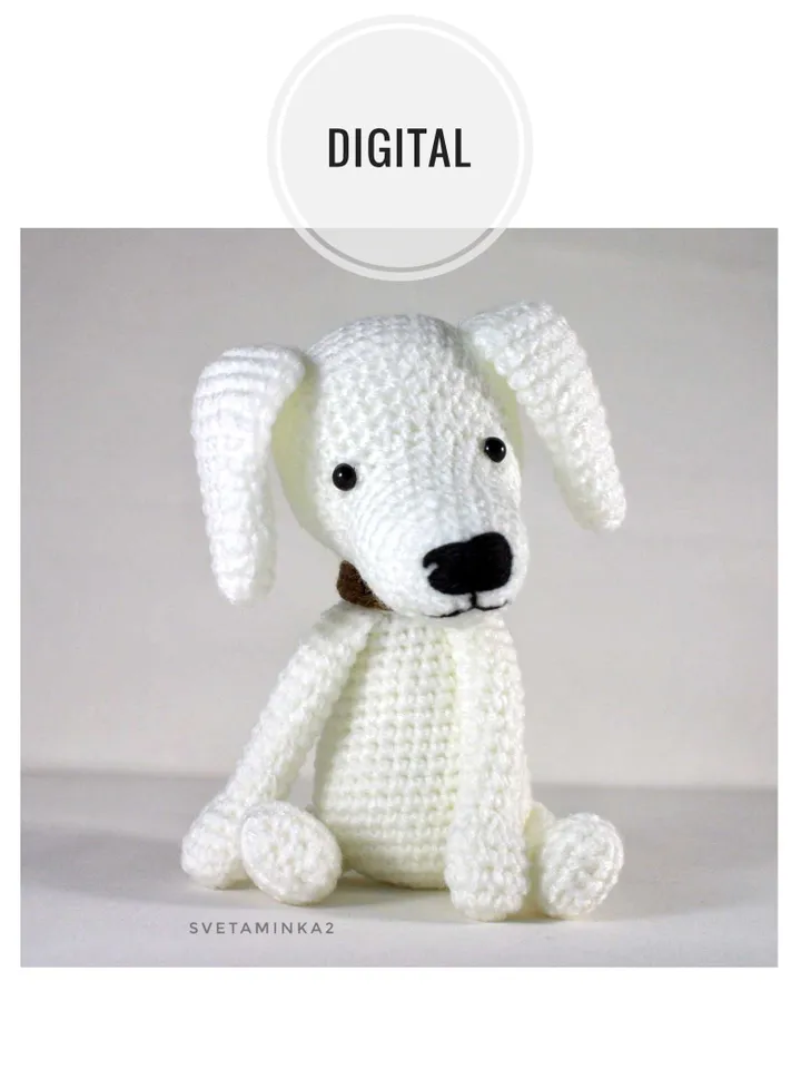 Crochet Dog Pattern. Crochet Puppy Pattern. Amigurumi. Digital Download. PDF.