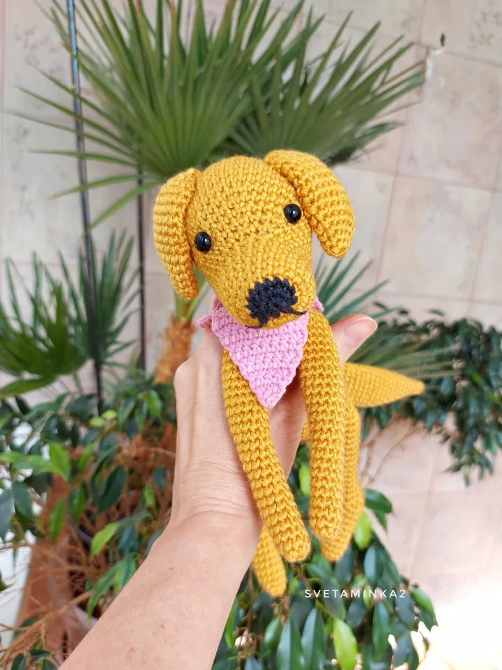 Crochet Golden Retriever Pattern. Amigurumi Dog. Digital Download. PDF.