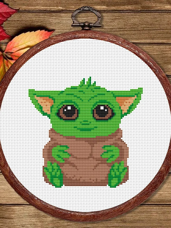 Baby Yoda Cross Stitch Pattern, Movies Cross Stitch Pattern, Movie Pattern, Wizard Cross Stitch Pattern, TV Cross Stitch Patterns #mv020