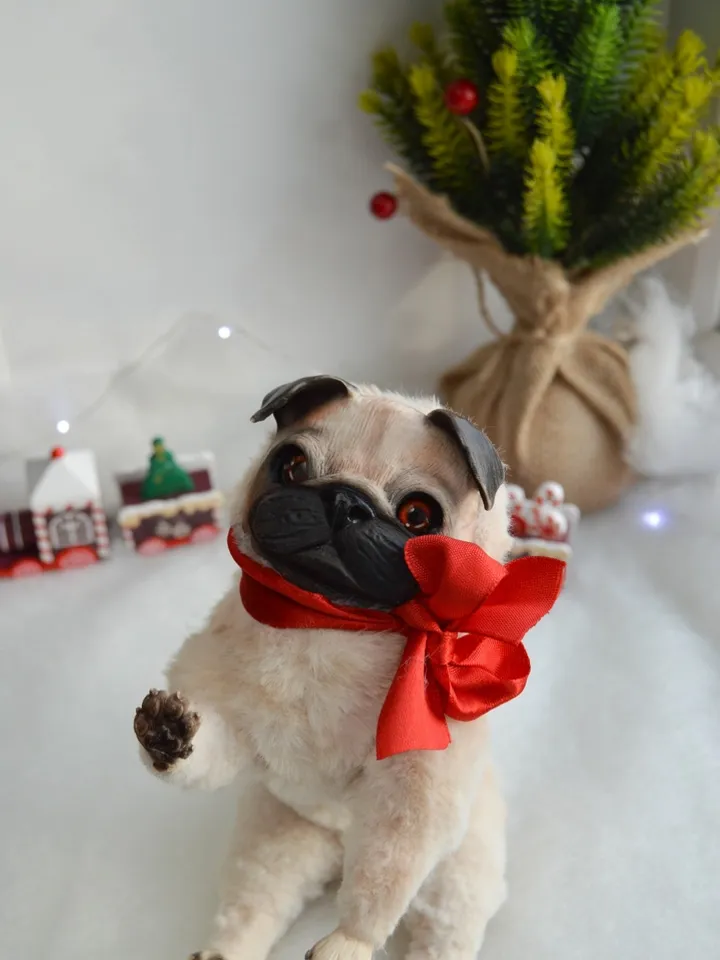 Pug dog realistic toy