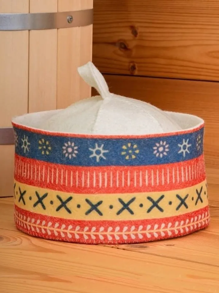 sauna hat, Scandinavian style cap for men or woman, Natural merino wool Felt, accessories for polish ukrainian russian banya, spa gift, self care