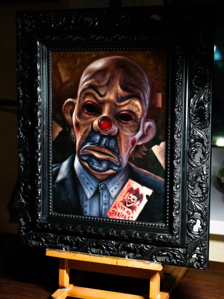 Original oil painting Joker